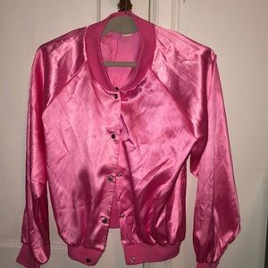 Silk pink ladies jacket